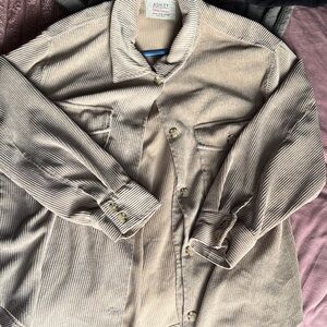 Ashley by 26 International Beige Corduroy Shirt